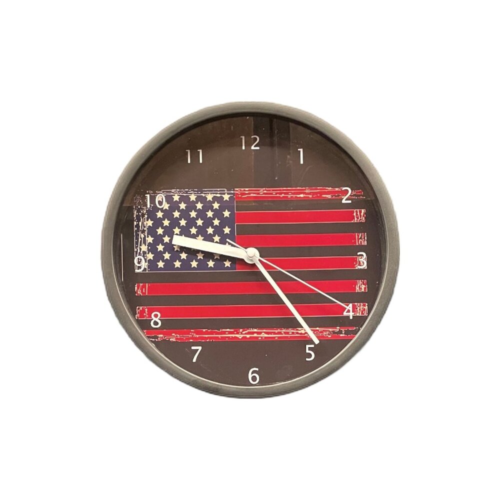 American Flag 9" Wall Clock